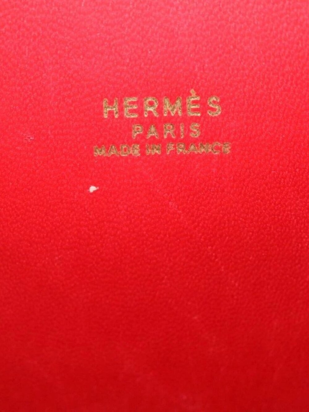 HERMES Bolide 37 Hand Bag Leather Red Auth nh122SAM - Picture 10 of 16